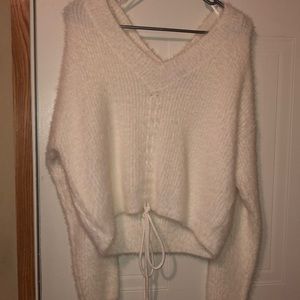 NWOT Fuzzy Vneck Sweater
